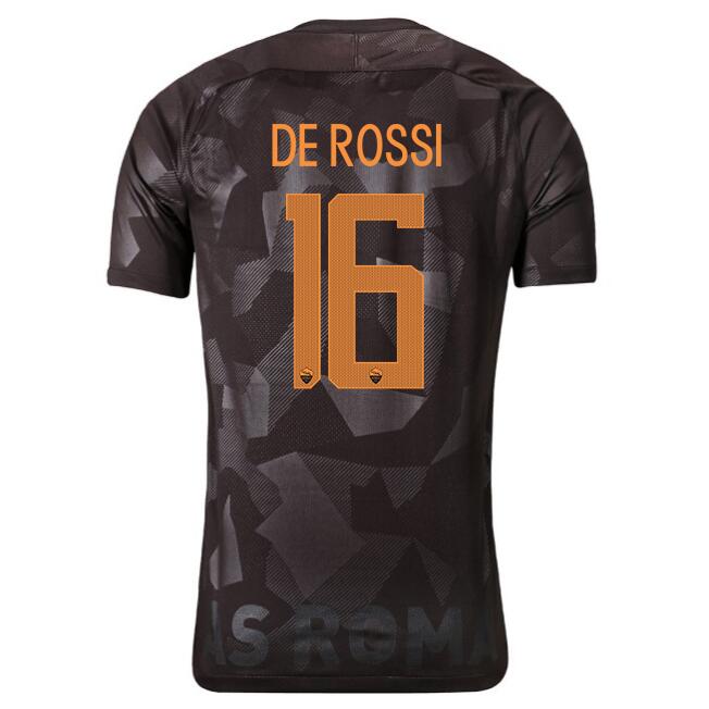 Camiseta AS Roma Primera equipo De Rossi 2017-18